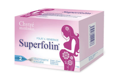 Chytré miminko Superfolin 2 vitamíny pro těhotné